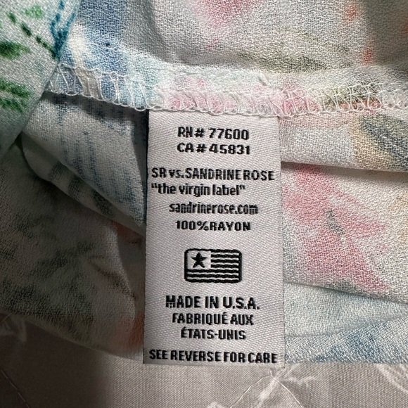 Sandrino Rose x Free People Hawaiian Pearl Snap Hula Girl Top, Size Small (v) - Picture 7 of 8